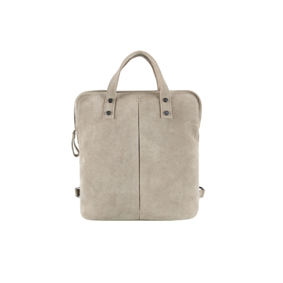 LITTLE BACKPACK SUEDE GREY